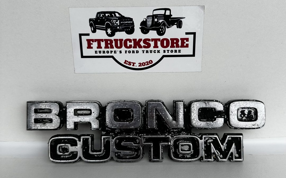 Ford Bronco Custom 1978/1979 Emblems