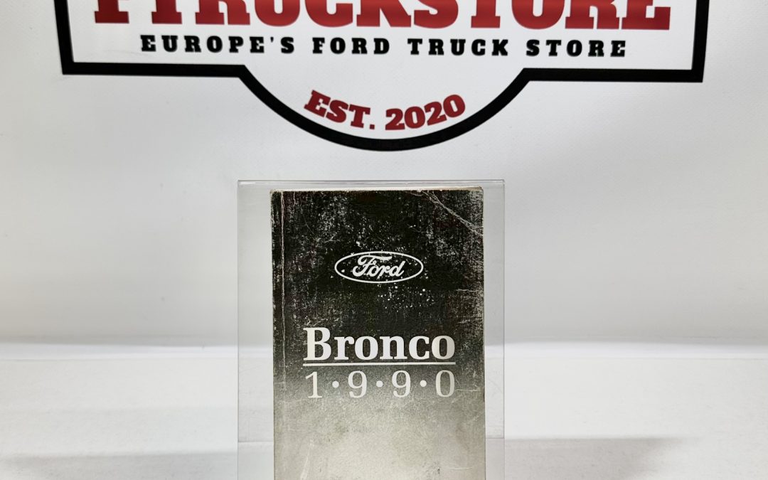 Ford Bronco 1990 Owners Guide