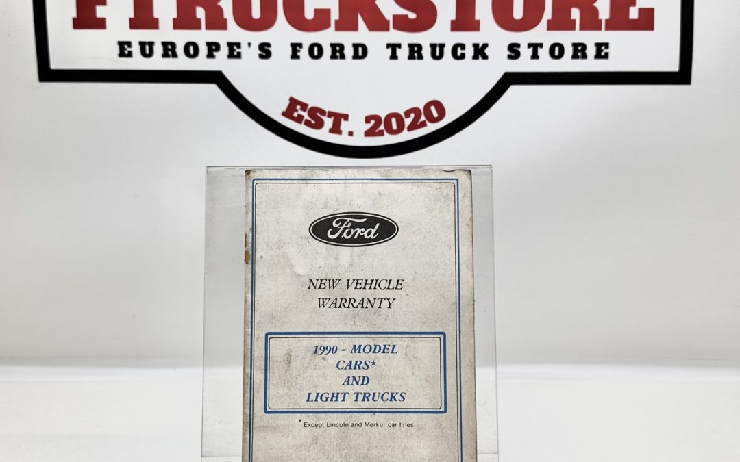 Ford 1990 Warranty Booklet