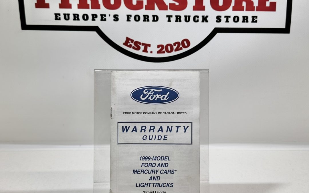 Ford 1999 Warranty Booklet