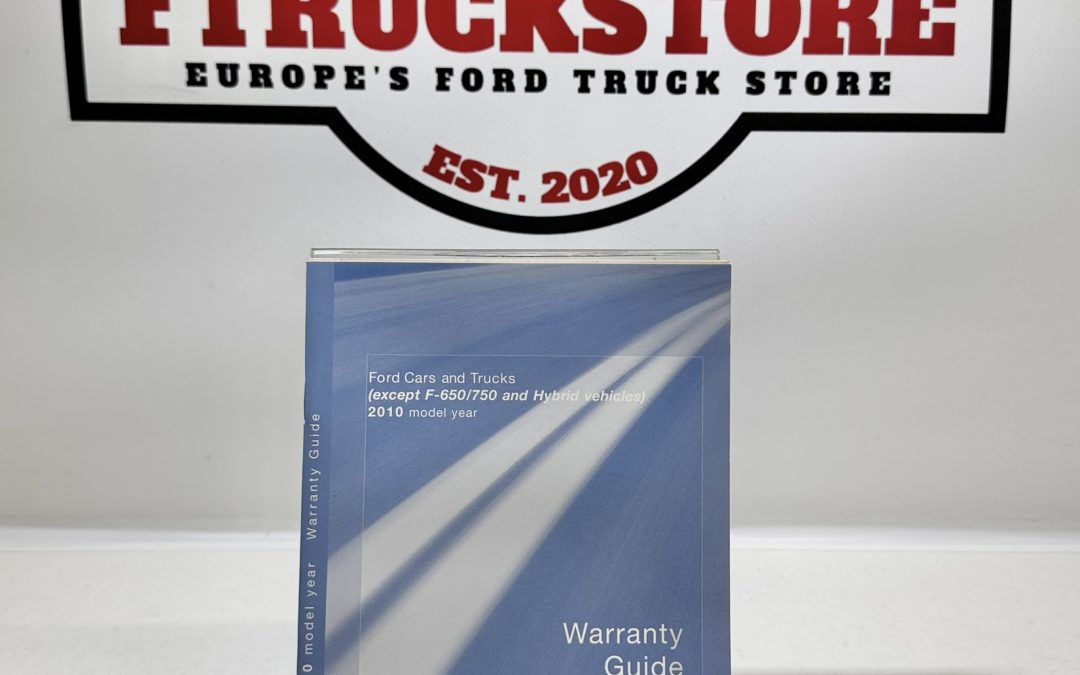 Ford 2010 Warranty Booklet