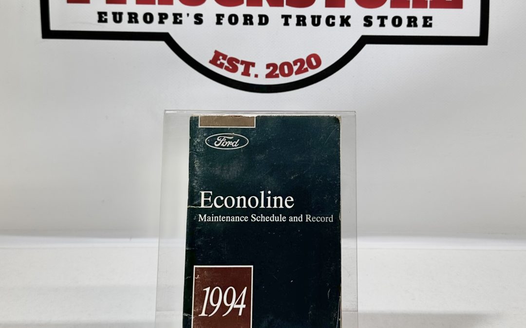 Ford Econoline 1994 Maintenance Record